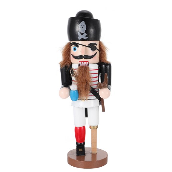 1pc Elegant Nutcracker Puppet Ornament for Desktop Decor, Holiday Decoration, Festive Tabletop
