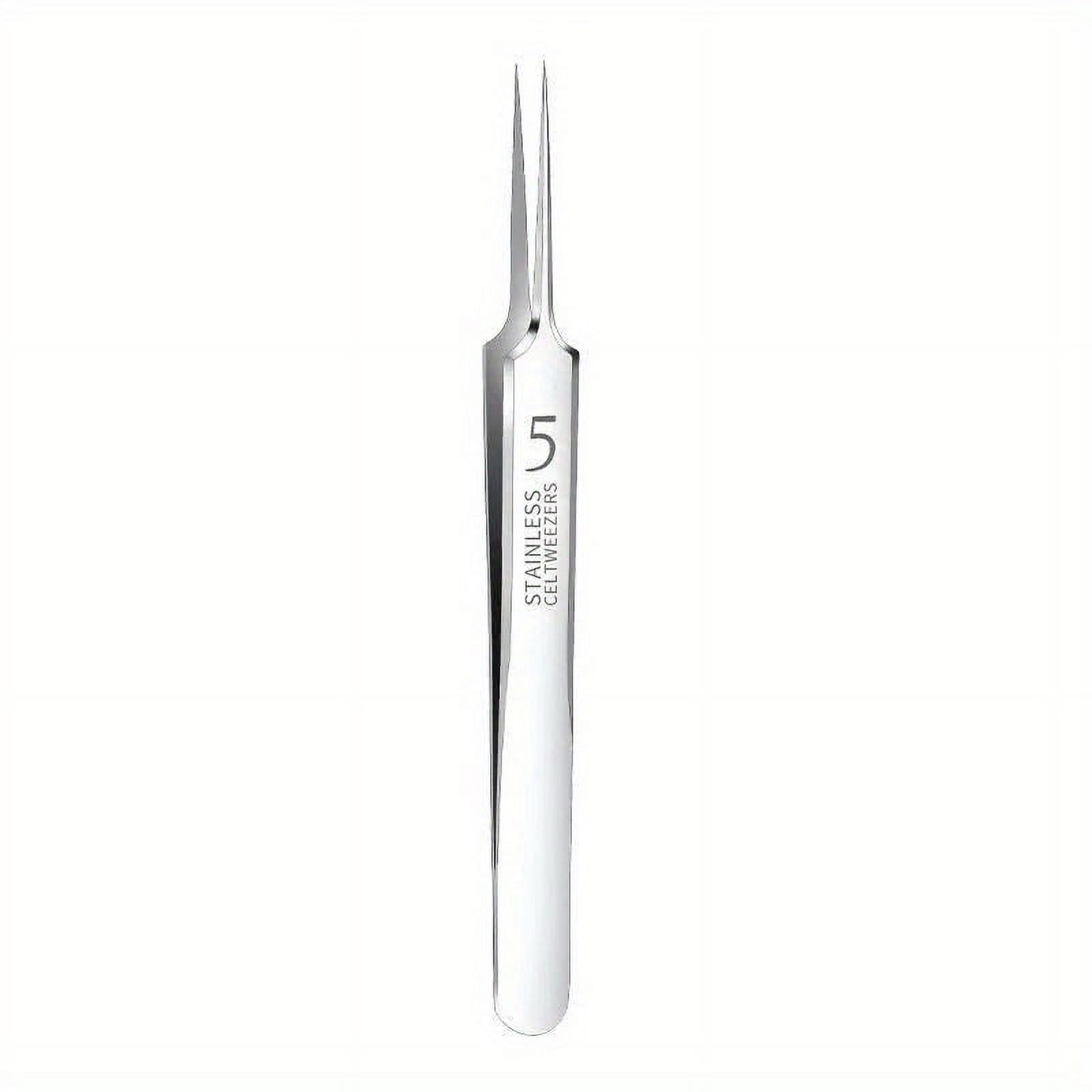 1pc Extra Fine No. 5 Cellular Acne Blackhead Tweezers - Facial Beauty ...