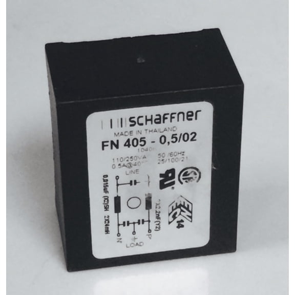 1pc FN405-0,5/02 0.5A 250 V ac 400Hz PCB Power Line Filter, with Pin Terminals