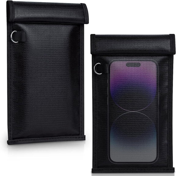 1pc Faraday Bags for Phones,Signal Blocker, Fireproof Waterproof Anti-Scratch,RFID Blocking Anti-Tracking Pouch