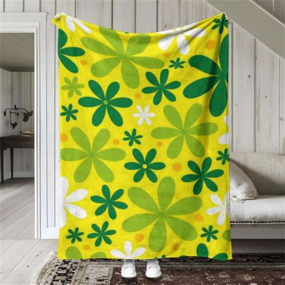 1pc Farm Animal Tractor & Tractors Print Flannel Bedspread - Soft Cozy Bed Cover Suitable for Sofa, Bed, Travel - Machine Washable Room Decor, Rustic Bedding Gift for & (Birthday, Christmas)