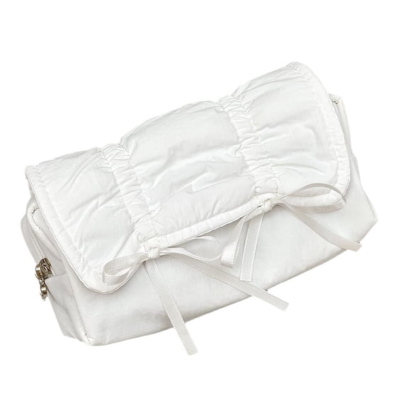 1pc Fashion Ballerina Bow Design Pull Out Pencil Case Large Capacity Desktop Flip Top Pencil Box For Pens Erasers Pencils Markers Stationery Can Hold Water Bottle For Office Workers