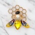 thumbnail image 1 of 1pc Fashion Bee Brooch Oil Drop Design Womens Insect Jewelry Stylish Corsage Pin, 1 of 4