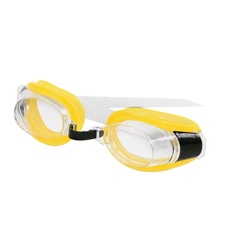 1pc Fashion Sports Supplies Waterproof Anti-fog Adult Adjustable Eyeglasses Swim Eyewear Swimming Goggles YELLOW