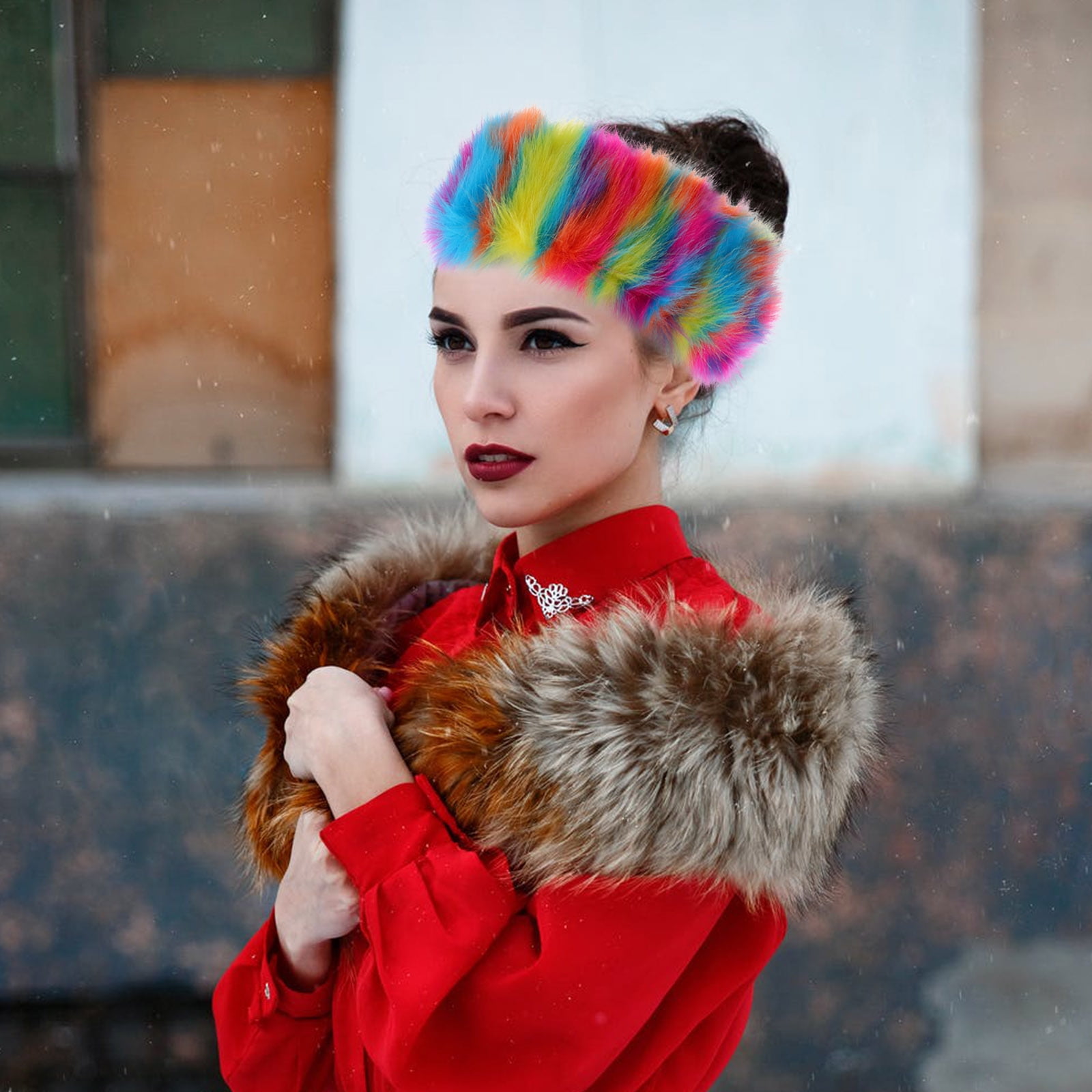 1pc Fashion Warm Headband Chic Head Band Colorful Plush Hair Band For 1pc-fashion-warm-headband-chic-head-band-colorful-plush-hair-band-for