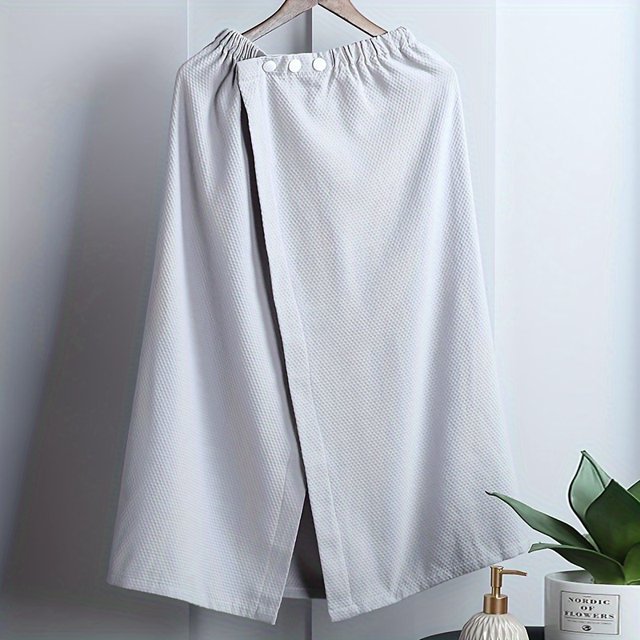 1pc FastDrying Textured Cotton Bath Skirt Towel Robe Luxurious