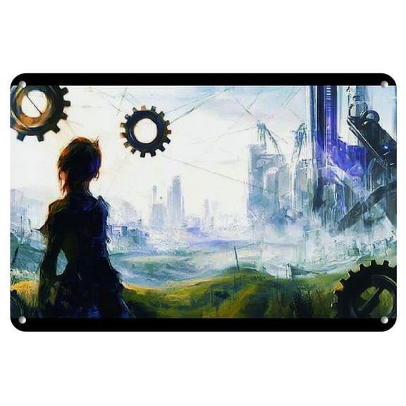 1pc Fate/Stay Night: Unlimited Blade Works Vintage 8X12 Inch Metal Tin Sign, Iron Wall Art for Home, Kitchen, Bathroom, Farm, Garden, Garage Decor