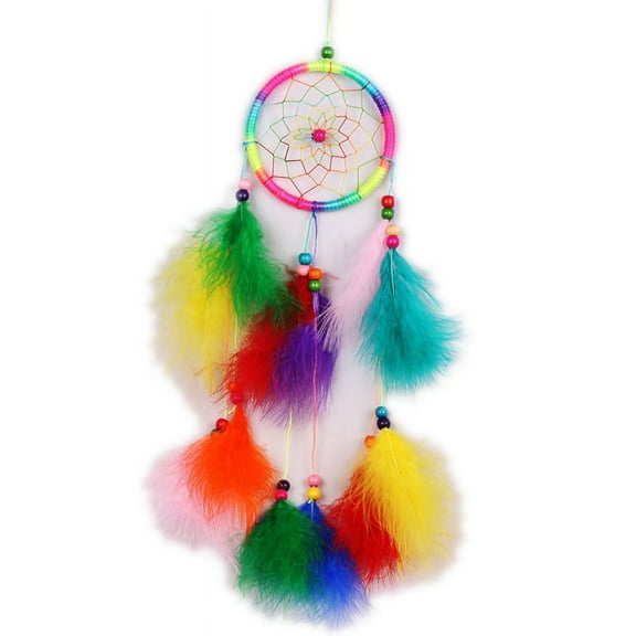 1pc Feather Dream Catcher Net Wind Chimes Wall Window Hanging Decor Gift