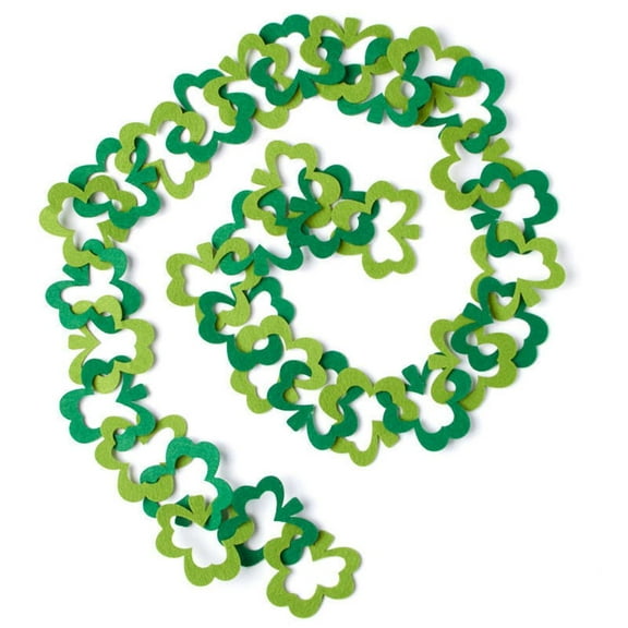 1pc Felt Shamrock Garland - for St. Patrick's Day - Factory Direct Craft