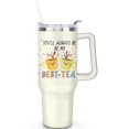 thumbnail image 1 of 1pc Female friends 40oz Tumbler with Straw & Handle - Insulated Stainless Steel Cup | Holiday Gift for Man Women (Christmas, Valentine's, Birthday), 1 of 5