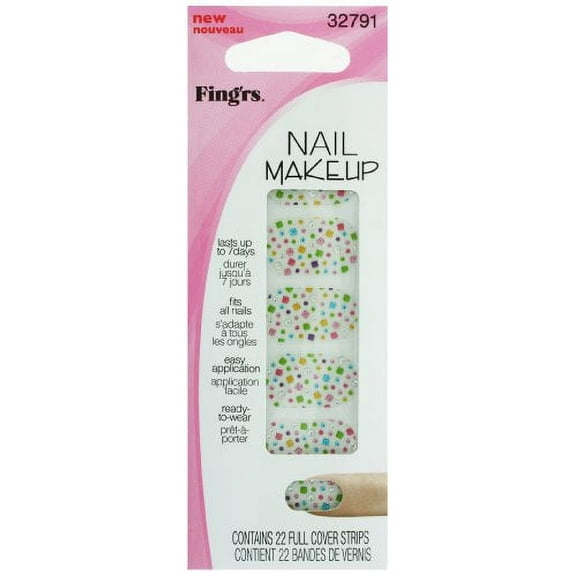 1pc Fing'rs Nail 22 Full Nail Strips 32791 Lets Celebrate