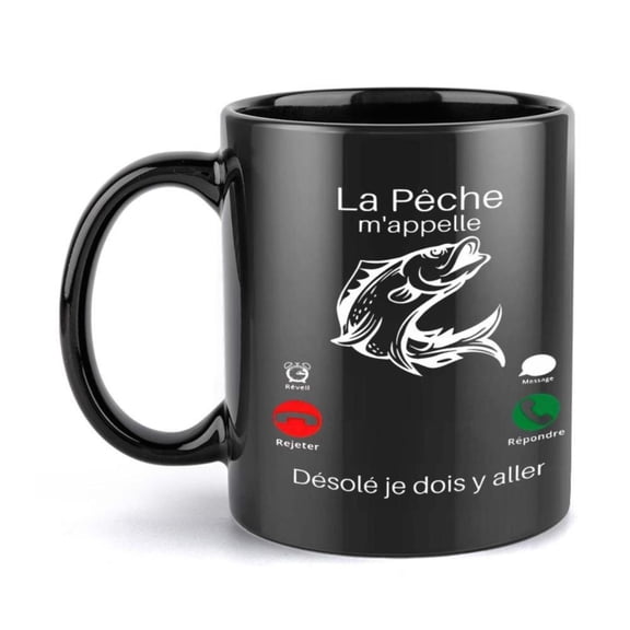 1pc Fish Call Screen Mug 11 Ounce Holiday Birthday Christmas Summer Summer Idea Birthday Present Novelty Coffee Cup Themed Drinkware Wellcrafted Highquality Mug Unique Mug Call Cen