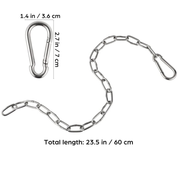 1pc Fitness Chain Cable Machine Extension Chain Chain Weight Lifting Chains LAT Pulldown Attachment Curl Bar Chain for Pulley System