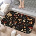 thumbnail image 1 of 1pc Floral and Mushroom Pattern Absorbent Non-Slip Bathroom Thickened Flannel Rug Decor,Soft,Quick Drying,Suitable For Indoor/outdoor Use,Bathrooms,Bedrooms,Kitchens,Terrace,Laundry Rooms,16"x24", 1 of 9