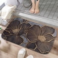 thumbnail image 1 of 1pc Floral Pattern Absorbent Non-Slip Bathroom Thickened Flannel Rug Decor,Soft,Quick Drying,Suitable For Indoor/outdoor Use,Bathrooms,Bedrooms,Kitchens,Terrace,Laundry Rooms,16"x24", 1 of 9
