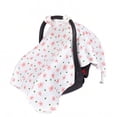 thumbnail image 1 of 1pc Floral Pattern Infant Car Seat Cover, Dustproof, 1 of 4