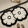 thumbnail image 1 of 1pc of Flower Pattern Diatomaceous Soil Bathroom Non-Slip Mat, Decorative Floor Mat, Super Absorbent Quick Dry Soft Shower Carpet, Easy to Clean, Strong Adsorption, Non-Slip Floor Mat, 1 of 6