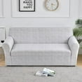 thumbnail image 1 of 1pc Flower Printed Elastic Sofa Cover Antidirty Spandex Sofa Cover Furniture Protector for Bedroom Office Living Room Home Decor, 1 of 10