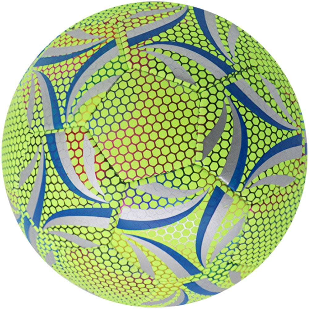 1pc Fluorescent Professional Soccer Ball - Luminous Football Standard Practice Training Soccer Ball PU Match Ball For Outdoor Training