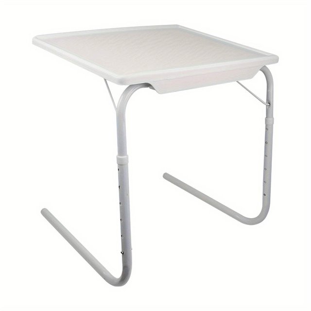 1pc Foldable Tray Table UltraPortable, Smoothly Adjustable to 6