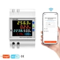 thumbnail image 1 of 1pc For Tuya Smart WiFi Digital Display Electricity Meter Multiple Function DIN Rail Electrical Equipment, 1 of 9