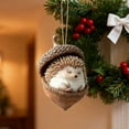 thumbnail image 1 of 1pc Forest Animal Acorn Ornaments – Cozy Forest Christmas Ornaments,1pc Acrylic Cute Forest Animal Christmas Trees Hanging Decorations,Rustic Nature-Themed Home Decor, Animal Lovers Gift (F), 1 of 4