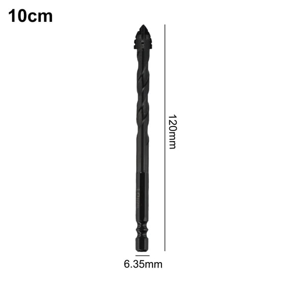 1pc Four-Flute Eccentric Drill Bit For Drilling Glass Tile Hard Plastic Cement Granite Concrete Punching Triangle Drill Bit