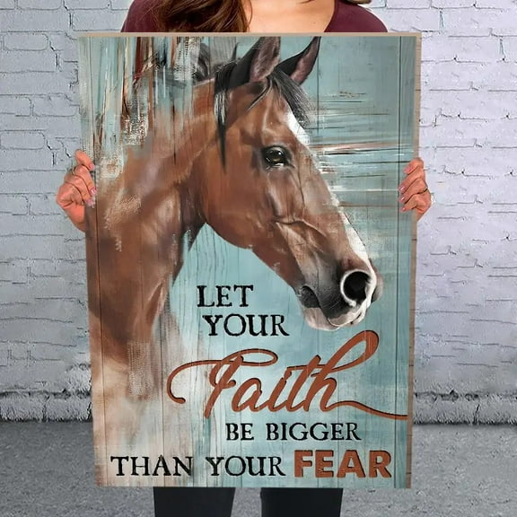 1pc Framed Painting Horse Canvas Posters And Prints Wall Art Pictures With Frame For Living Room & Bedroom, Home Decoration, Festival Gift For Her/Him, Ready To Hang