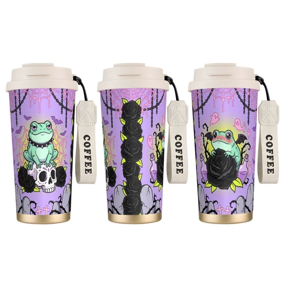1pc Frog Coffee Mug, 18oz Leak-proof Magic Mushroom Frog Design, Great Christmas Gift