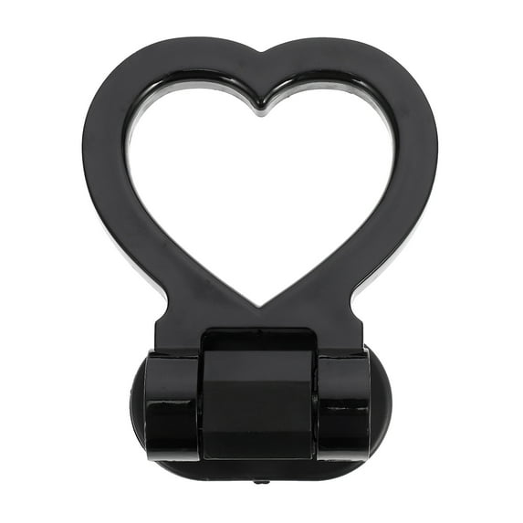 Love Shaped Tow Hook Decor Universal Decorative Traction Ring Black