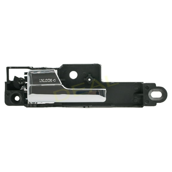 1pc Front Driver Left Black Base Chrome Lever Interior Door Handle Replacement Kit Compatible With 06-12 Ford Fusion 06-11 Mercury Milan 06 Lincoln Zephyr 07-12 MKZ