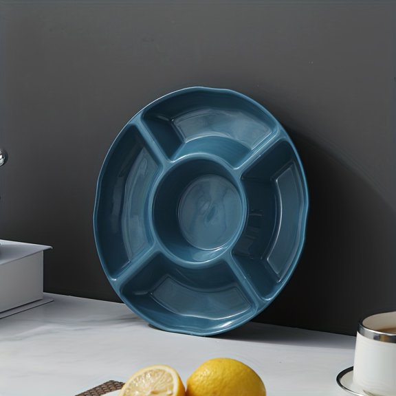 1pc, Fruit Plate, Creative Nut Plates 3 sizes, Dried Fruit Plate, Plastic Snack Plates, Divided Candy Plate, Dessert Plate, Food Container, Fruit Tray, Decorative Plate for Kitchen Living Room