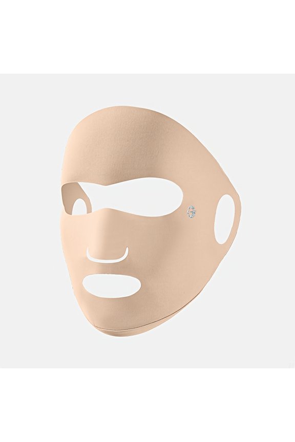 1pc Full Face Sun Protection Mask for Men and Women, Summer Outdoor Sports Running Travel Mask, Thin and Breathable Ice Silky Fiber Fabric Cooling-One SizeLight Beige