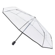 1pc Fully Automatic Triple Folding Transparent Umbrella Outdoor Umbrella
