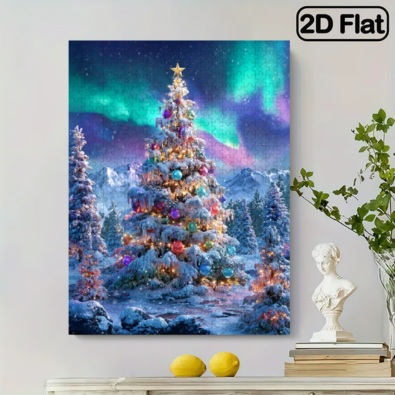 1pc Fun Brain-Boosting Adult Jigsaw Puzzle - New Style1pc Fun Brain Teaser Adult Puzzle - New Style, Size: 30X52Cm/ 15X27.56Inch, 500pcs Puzzle. A Beautifully Decorated Chr