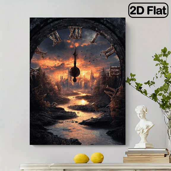 1pc Fun Brain-Boosting Adult Jigsaw Puzzle - New Style1pcs Fun Brain-Boosting for Adults - 52x30cm/ 20.5x15inch 500pcs Perfect for Halloween or Christmas Puzzles. Th