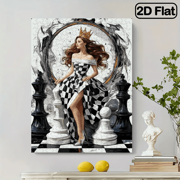 1pc Fun Brain-Boosting Adult Jigsaw Puzzle - New Style1pcs of interesting brain-teasing adult puzzle - new style, size: 52x30cm/ 20.5x15inch, 500pcs puzzle. Features a woma, Cognitive Challenge, S