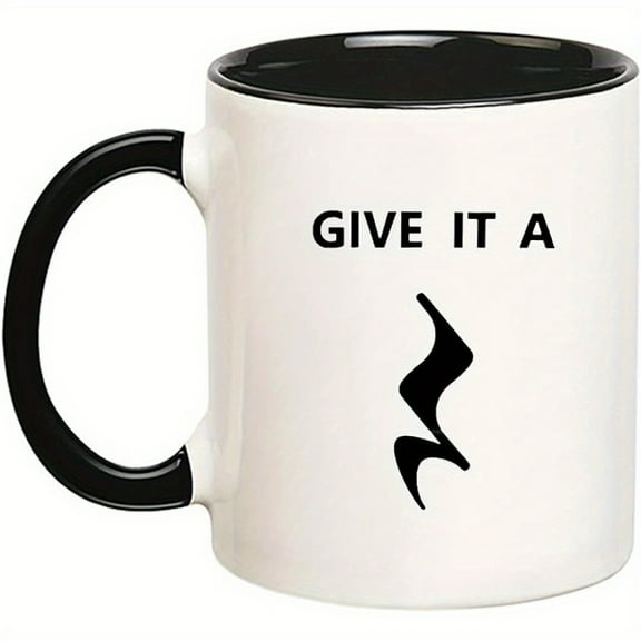 1pc, Funny Band Teacher Mug - Choir Director Mug - Orchestra Conductor Mug - Music Teacher Mug - Give It A Sh*t, Funny Dog Mug, Cute Mom Mug, 11 Oz Novelty Coffee Mug/ Cup