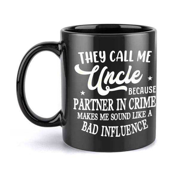 1pc Funny They Call Me Uncle Novelty Coffee Mug 11oz Ceramic Cup with Humorous Partner Quote Design Hand Wash Only Christmas Halloween Father s Day Graduation Coffee Bar Accessories Holiday Drinkware