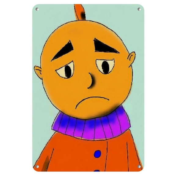 1pc Funny Clown Comic Vintage Metal Wall Art - 8x12" Retro Tin Sign for Home, Bar, Diner & Kitchen Decor | Colorful Cartoon-Style Humorous Bar Signs with Distressed Look, Metal Wall Decor