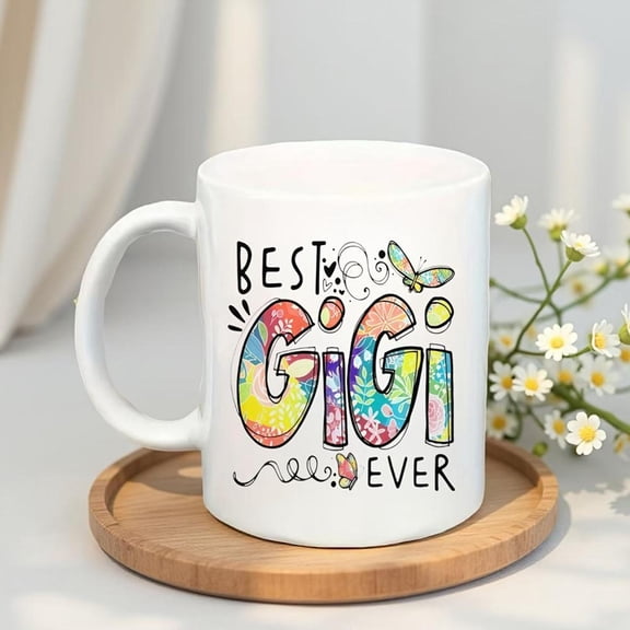 1pc Funny Coffee Mug with BEST EVER Text White Cup Birthday Party Favor Fan Keeps Drinks Hot Cold Longer Home Office or Party Decor Ideal Lovers Home