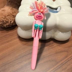 1pc Funny Exploding Hair For Man Boxing Round Ballpoint Pen Student High Looking Funny Birthday Gift 1.0mm Black Refill Knocks Big Mouth Knocks Pen W