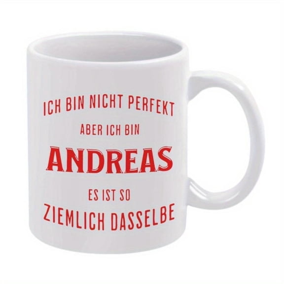 1pc Funny German Saying Mug I m Not But I Am So Cup with Red Text Hot Cold Beverage Cup Office Home Restaurants Birthday Christmas Valentine S Women Men Funny Coffee Cup Everyday U
