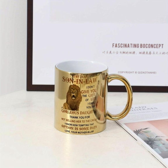 1pc Funny Lion Mug 1pc Funny Lion 11 OZ 360 ML Ceramic Coffee Mug Home Decor Room Decor Party Birthday Hand Wash Only Reusable Recommended Family