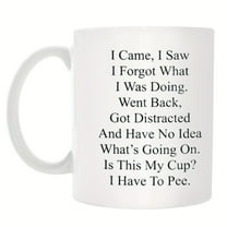 1pc, Funny Mug For The Elderly, 11oz Ceramic Coffee Mug/ Tea Cup, Senior Citizens Mug, For Senior Women And Men, Birthday, Mothers Day, Fathers Day, Christmas Mug