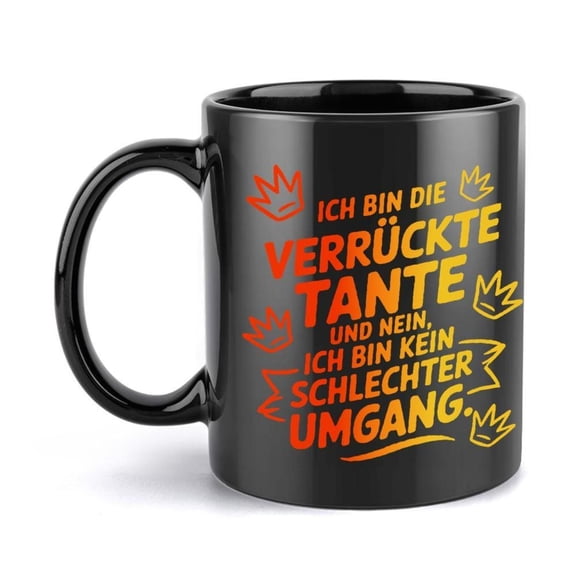 1pc Funny Themed Ceramic Coffee Mug with Text 11oz Hot Cold Beverage Cup Tea Coffee Soup Elegant Design Office Restaurant Use Christmas Halloween Women Men