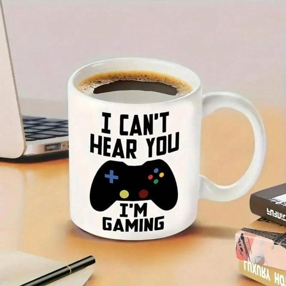 1pc Gamepad Gaming Coffee Mug Ceramic Coffee Cups Cups Summer Winter Drinkware Birthday Gifts Holiday Gifts