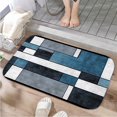 thumbnail image 1 of 1pc Geometric Pattern Absorbent Non-Slip Bathroom Thickened Flannel Rug Decor,Soft,Quick Drying,Suitable For Indoor/outdoor Use,Bathrooms,Bedrooms,Kitchens,Terrace,Laundry Rooms,16"x24", 1 of 9