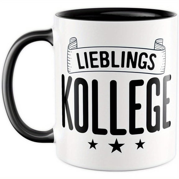 1pc German Mug Favorite Colleague Coffee Cup Office Workmate Teamwork Present Idea or Friend