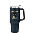 thumbnail image 1 of 1pc Gifts for Cat Lovers 40oz Tumbler with Straw & Handle - Insulated Stainless Steel Cup | Holiday Gift for Man Women (Christmas, Valentine's, Birthday), 1 of 5